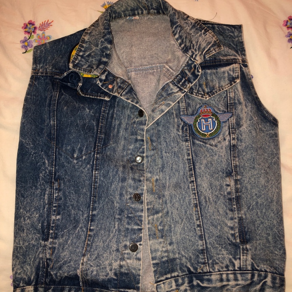 Vintage denim vest